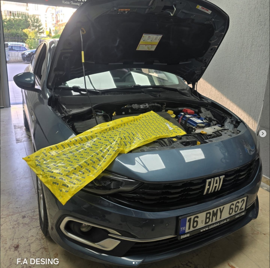 Egea aracımıza orijinal motor içi bakalit montajı işlemimiz. öncesi